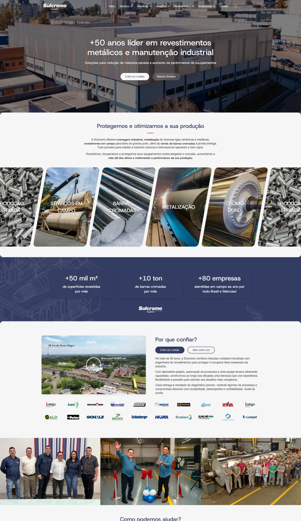 Imagem de um projeto de site